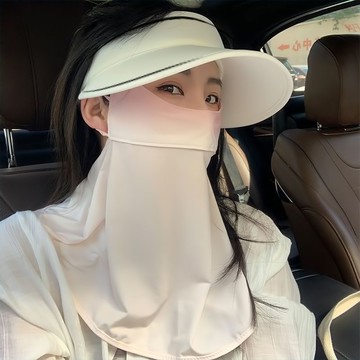 闆娘推薦🌈【48小時發貨】護眼角防紫外線腮紅防曬面罩女夏季冰絲口罩全臉遮陽...