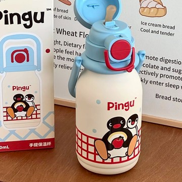 【預購】iSNEAKERS | PINGU 企鵝家族 正版授權 心願保溫杯 禮盒