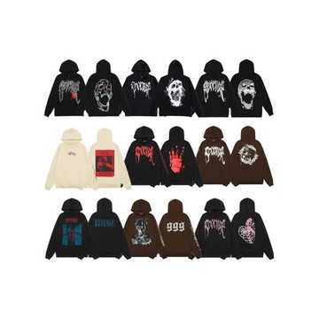 REVENGE風格BLACK美式高街HOODIE帽衫骷髏頭LOGO連帽衛衣XXX同款