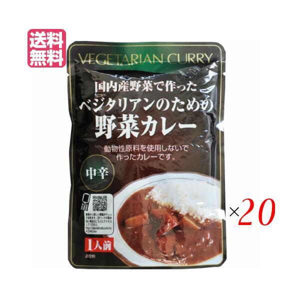 カレー ベジタリアン ビーガン ベジタリアンのための野菜カレー 200g 中辛 20個セット 桜井食品 送料無料