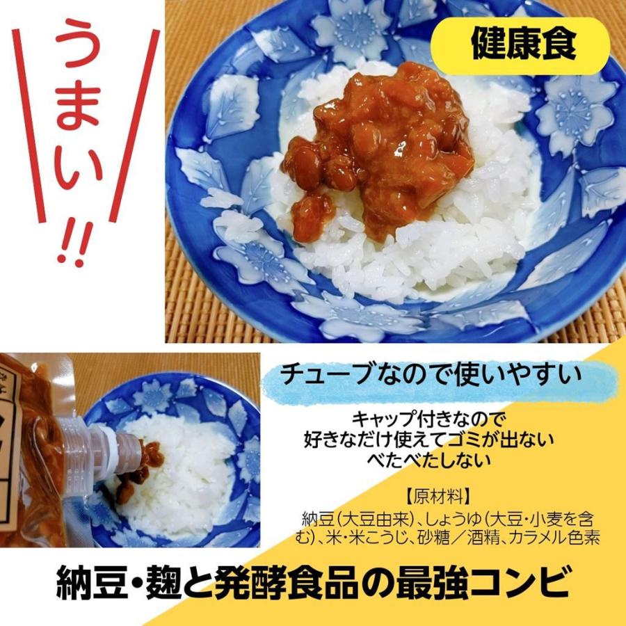 納豆  納豆麹漬け 200g 5種類セット 福島県産の麹 ポスト投函 チューブタイプ