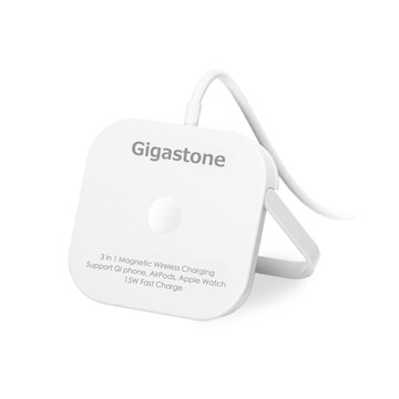 Gigastone 多合一15W磁吸無線充電盤(MagSafe 15W快充/iPhone17/AirPods/Apple Watch)