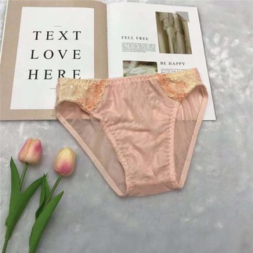 新款式性感透明蕾絲網紗面料時尚男士女性化設計自然舒適三角內褲