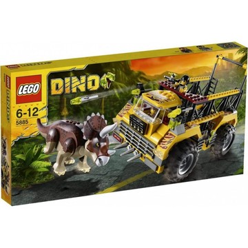 3000【台中翔智積木】輕盒損 LEGO 樂高  5885 Triceratops Trapper 三角龍