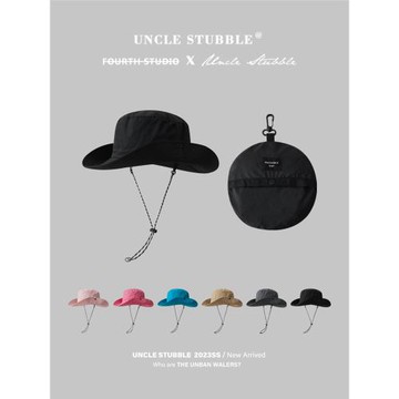 可折疊包包漁夫帽速干防水西部牛仔風戶外登山帽防紫外線盆帽男女