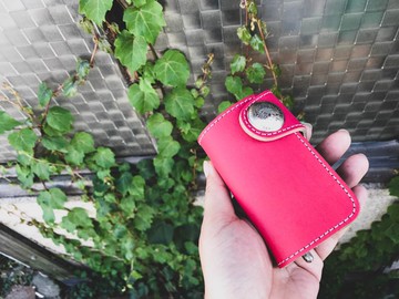 TWOFOLD 全年聖誕流行兩折帶卡袋的鑰匙包 TFK-RG-WSi