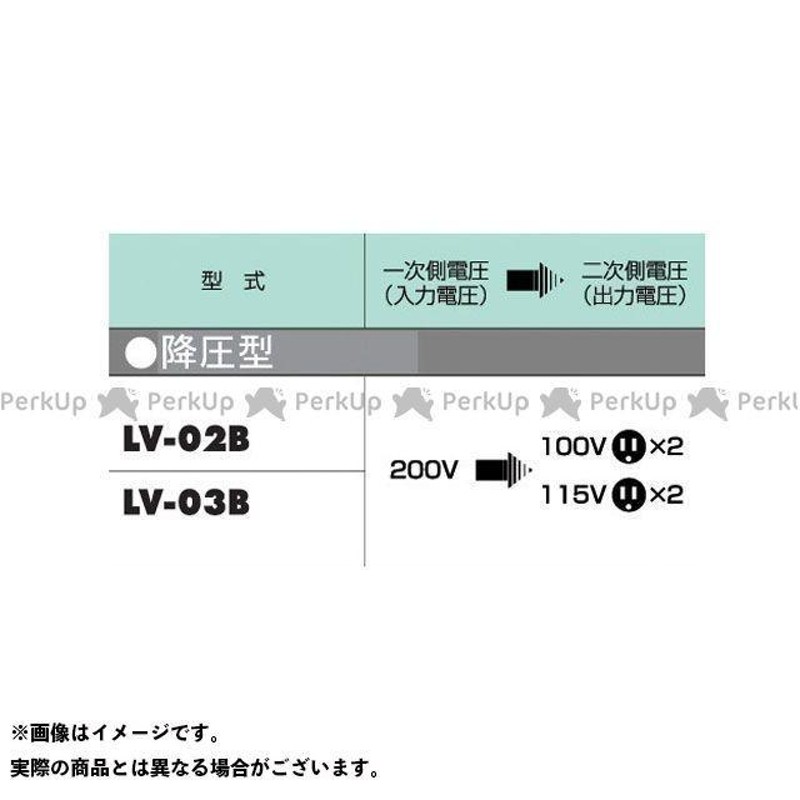 正規品）ハタヤ LV-02B トランスル（2.0KVA降圧型） HATAYA バイク LINEショッピング