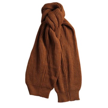 諾諾E站【TPN】2025冬款 純色針織毛線圍巾加大加寬加厚保暖