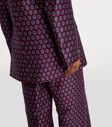 Dries Van Noten Printed wool, cotton, and linen-blend blazer