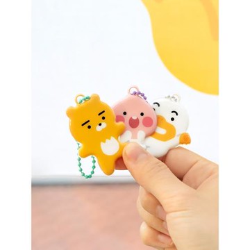 韓國Kakao可愛萌屁桃鑰匙扣掛鏈AirPods耳機套小掛件女包包配飾