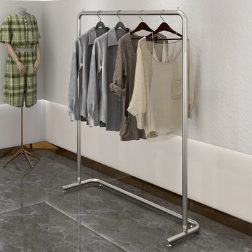 服裝店展示架不銹鋼掛衣架衣架落地式網紅落地女裝中島專用貨架