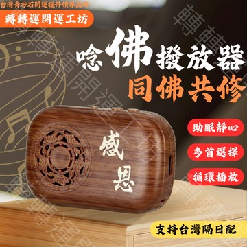 🔥轉轉運台灣發貨🔥唸佛機 迷你佛音播放器 經文播放機 可攜式念佛機 USB/換電池 一鍵播放 長輩適用 靜心佛號念經機