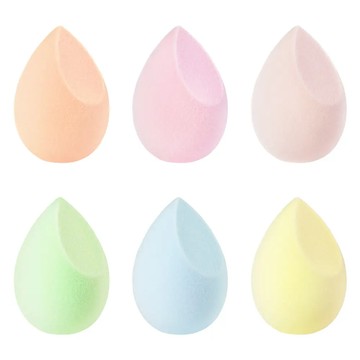 beautySTAGE 蜜桃植絨美妝蛋 6入組
