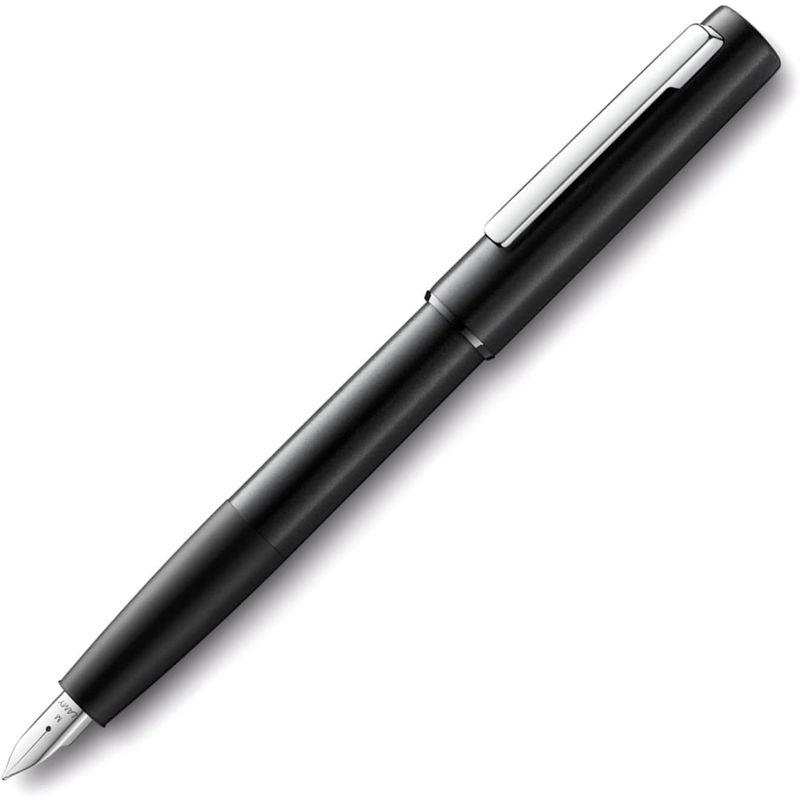 LAMY ラミー 万年筆 EF 極細字 アイオン ブラック L77BK-EF 両用式 正規輸入品