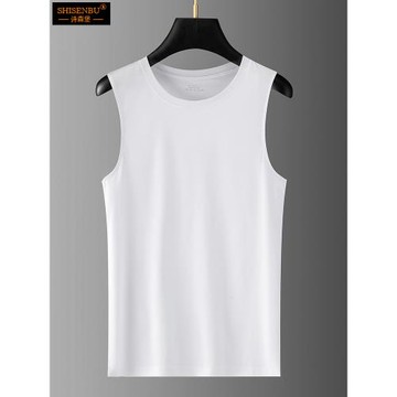 (免運)5A抑菌絲光棉汗背心男士冰絲夏季薄款純棉無袖t恤坎肩打底衫內衣