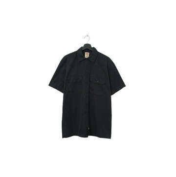 Back to Green-Dickies 經典短袖襯衫黑M號 dk-02//vintage shirt