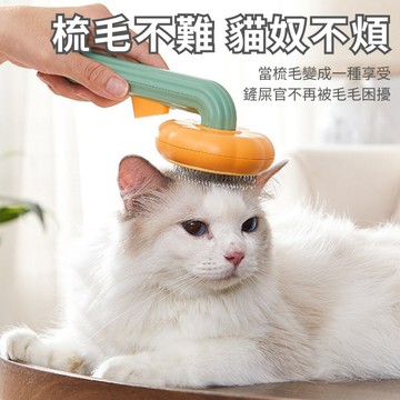 【台灣現貨】 狗狗除毛器 寵物梳子 貓咪針梳 寵物雜毛去除器 梳毛刷子 南瓜梳子