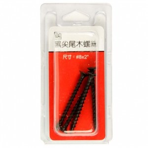 634黑尖尾木螺絲#8x2"