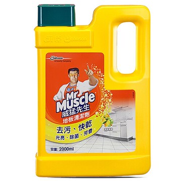 威猛先生 愛地潔 地板清潔劑-清新檸檬 2000ml【康鄰超市】