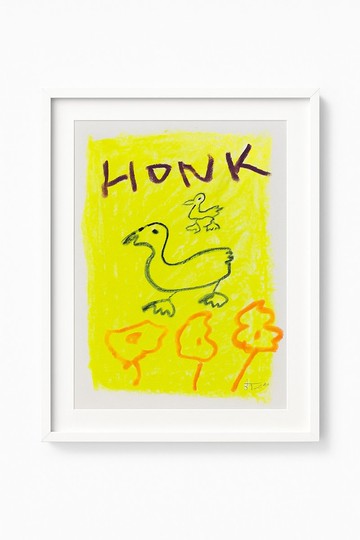 HONK 鵝插畫 動物森友會系列 A4印刷品 鵝圖卡 鵝藝術畫