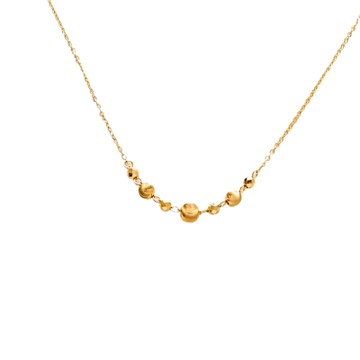 【路森金飾】黃金項鍊(金珠珠金重:0.96錢+-0.03錢)