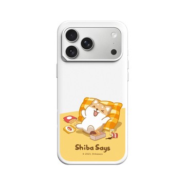 iPhone 17 Pro Max SolidX 白 - 柴語錄 Shiba Says - 在家小確幸