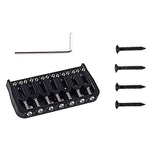 ARTIBETTER Guitar Bridge Set Bass Bridge String Lock String Guitar Saddle Bridge Top Load Guitar Tailpiece for Guitar Musical Instrument Bass