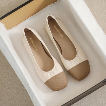 單鞋女平底仙女風淺口瓢鞋晚晚鞋豆豆鞋軟底大碼女鞋41到43春秋款