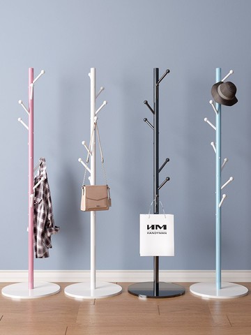 晾衣架落地臥室置物架掛衣架柜子衣帽架收納架家用簡易組裝掛包架