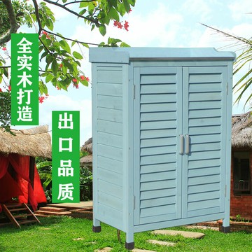 【最低價 公司貨】室外收納柜庭院雜物柜陽臺工具箱柜子防水防曬家具柜露天置物鞋柜