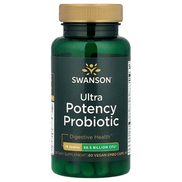 Swanson Vitamins, 超優效益生菌，665 億 CFU，60 粒素食 EMBO 膠囊® AP