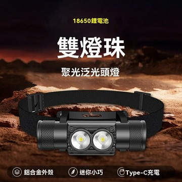 【強光續航】頭戴式手電筒 頭燈 釣魚燈 戶外燈 登山燈 徒步燈 充電式超亮照明 輕便防水 多檔調光 夜釣登山必備