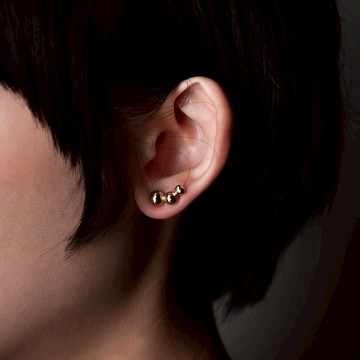 MU  空氣 Air系列  細胞耳環  黃銅/鍍金