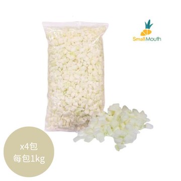 【小嘴水果】冷凍台灣洋蔥丁x4包(1kg/包_專利電磁保鮮技術)