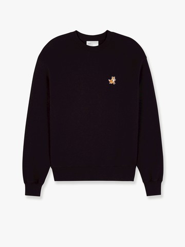 Cotton sweatshirt with iconic embroidered logo on the front - MAISON KITSUNE - gender_Man