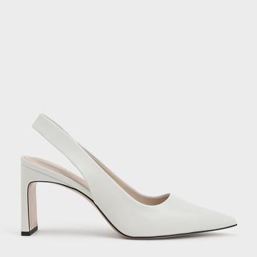 後踝帶尖頭高跟鞋