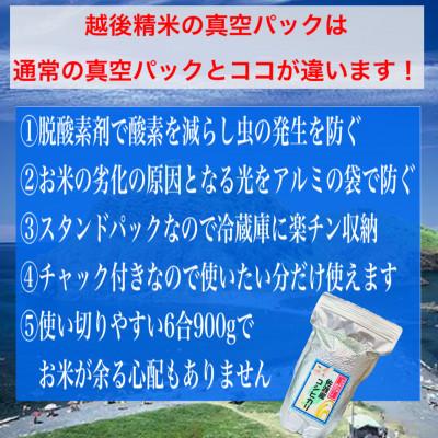 ふるさと納税 新潟県 佐渡羽茂産コシヒカリ そのまんま真空パック 900g×12袋セット