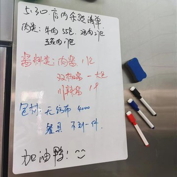 💥桃園出貨💥磁性冰箱貼留言闆可擦寫寫字闆磁力留言貼黑闆貼白闆貼備忘記事貼🌟可開票