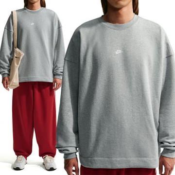 Nike Club FT OS Crew 男款 灰色 大學T 毛圈布 運動 休閒 長袖 IF0748-063