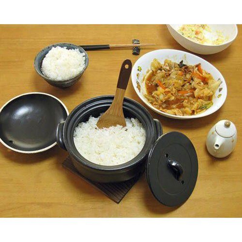 万古焼 陶器 ごはん鍋 2合炊 直火 電子レンジ対応 ご飯鍋 炊飯器 土鍋 日本製 2合 萬古焼 母の日 調理器具 ギフト 焼き物  やきもの(gndo) | LINEショッピング