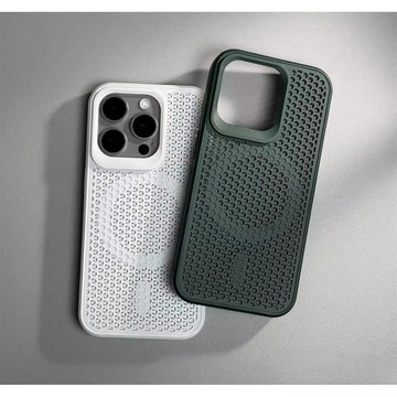🏆臺灣出貨🏆出夏季於Phone 16 ProMax蜂窩空磁吸15 Pro磨砂防摔14全包防摔