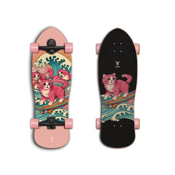 新品-臺灣SwaggyGOAT衝浪板滑板彈簧路衝板專業初學練習免蹬地