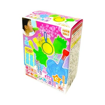 【江戶物語】onoeman 尾上萬 迷你吹泡泡口香糖附玩具 3歲以上 隨機4種泡泡工具 大象 多口 獅子 圈圈 日本進口