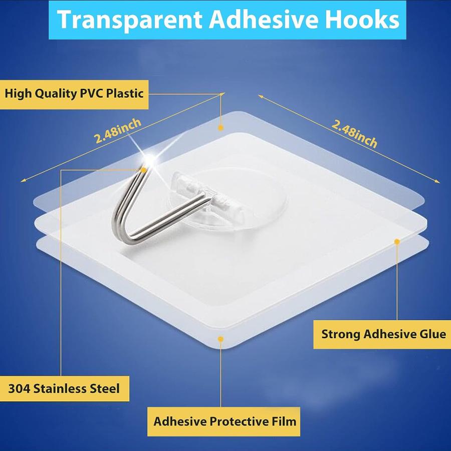 Adhesive Hooks for Hanging Heavy Duty Wall Hooks Self Adhesive To