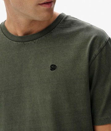 Superdry Men's Essentials Relaxed T-shirt Green Size: XL