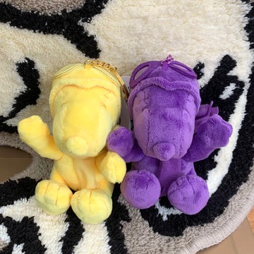紫色 Snoopy 史努比鑰匙圈吊飾 史奴比包包掛飾 小擺飾