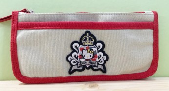 【震撼精品百貨】Hello Kitty 凱蒂貓~Hello Kitty日本SANRIO三麗鷗KITTY化妝包/筆袋-皇冠雨飾*49783