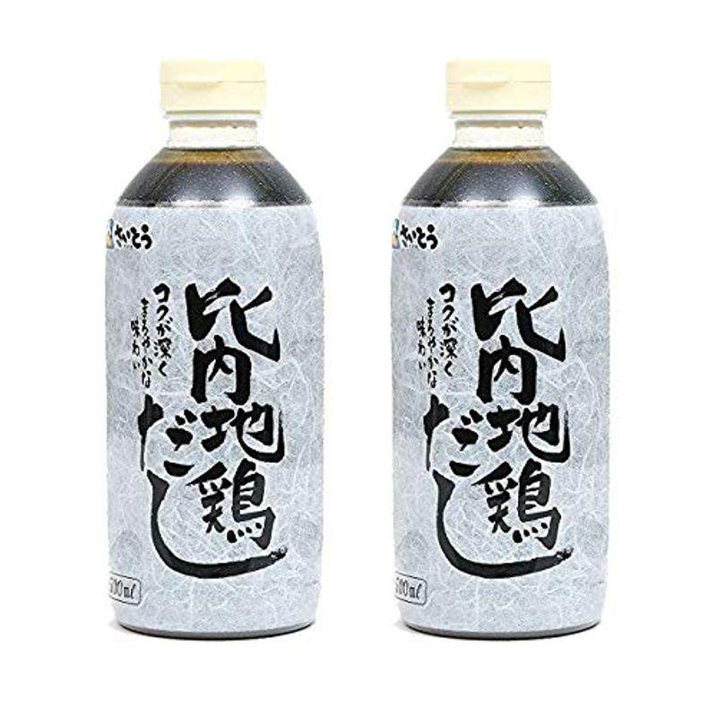 斉藤昭一商店 比内地鶏だし（５００ml×2本セット）調味料 ダシ 出汁きりたんぽ鍋 うどん そば 煮物に万能調味料 便利斎藤昭一商店 さいと