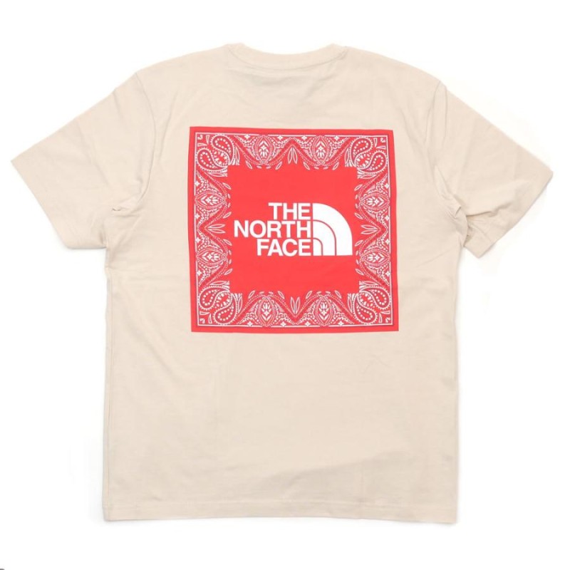 新品 ザ・ノースフェイス ホワイトレーベル THE NORTH FACE WHITE LABEL NSE BANDANA S/SR/TEE Tシャツ  IVORY アイボリー 999006678059 半袖Tシャツ | LINEブランドカタログ