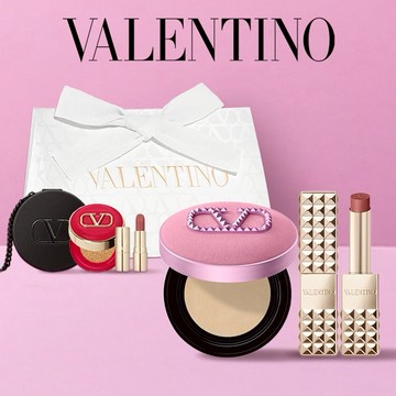 💓520禮物獨家【VALENTINO】夢境粉氣墊+鉚釘唇膏 ｜精品彩妝｜全新禮物｜金牛座生日禮物｜快速出貨